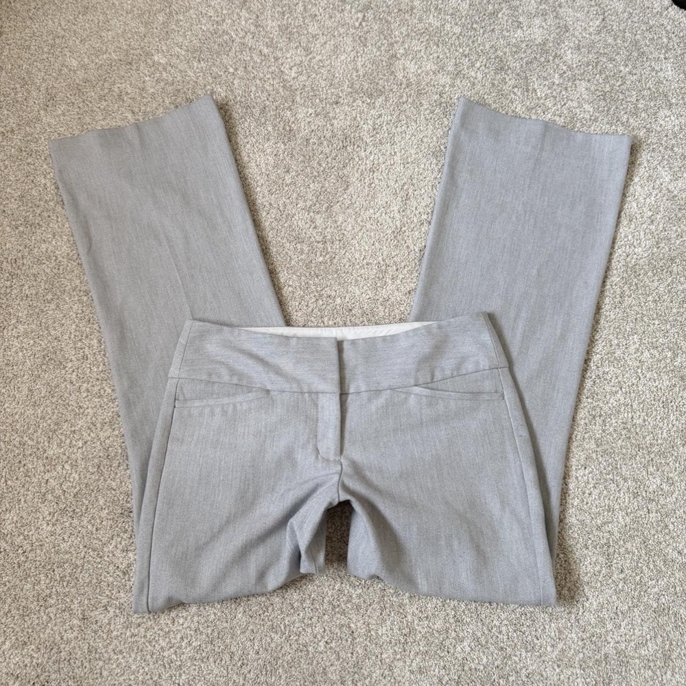 Express Editor Gray Mid Rise Flare Trousers/ Size 4